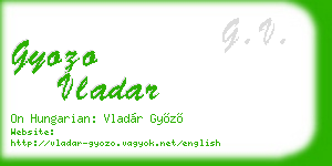 gyozo vladar business card